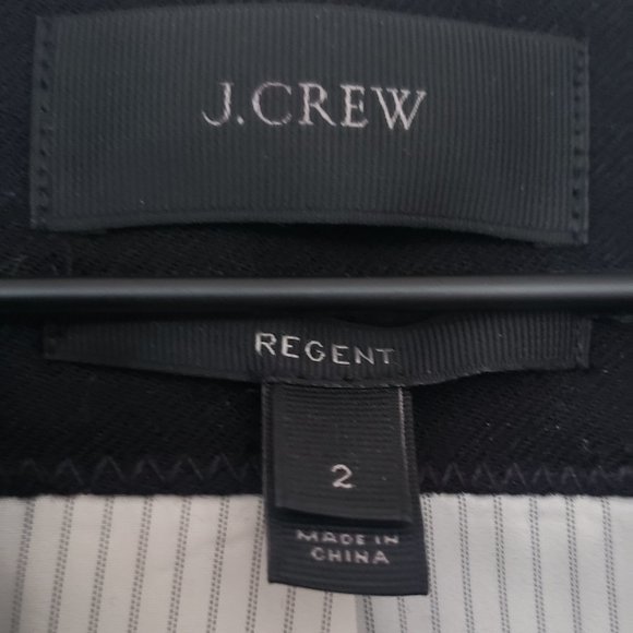 J. Crew Black Regent Wool Blazer in Size 2 - Picture 4 of 5